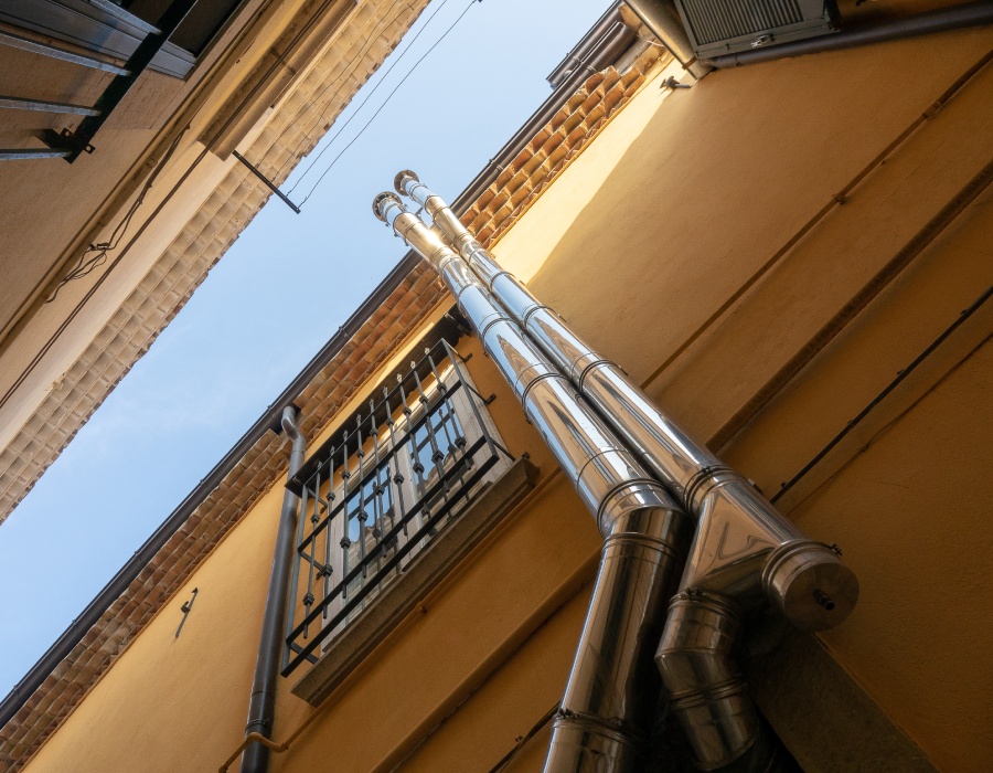 Installation conduit de cheminée