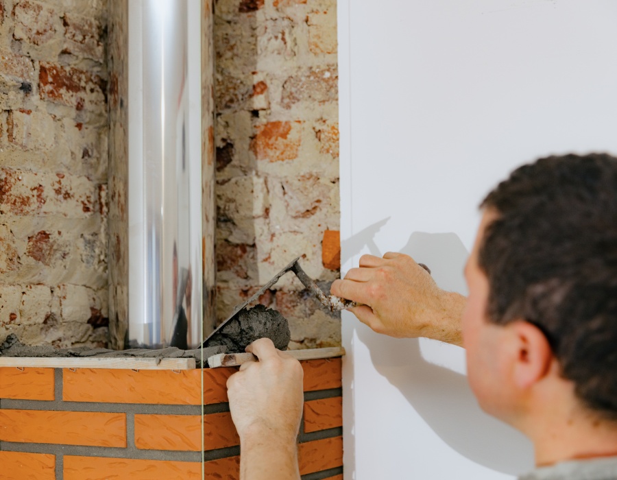 Installation conduit de cheminée